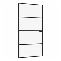 vidaXL Schlank rechts 102 x 201,5 cm schwarz