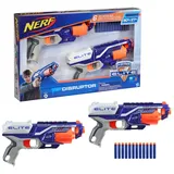 Nerf Elite Disruptor 2er-Pack – 2 Disruptor Blaster, 12 Nerf Elite Darts – 6-Dart Rotationstrommel, Schnellfeuer