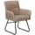 Massivmoebel24 Polsterstuhl Leder beige