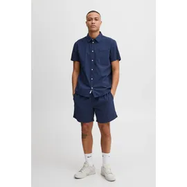 !Solid Kurzarmhemd Blau S