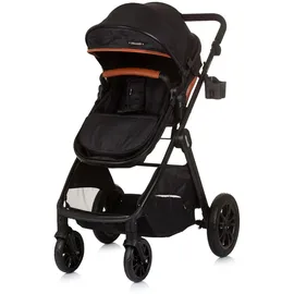 Chipolino Kinderwagen Harmony 2 in 1 Wickeltasche, Getränkehalter, Fußabdeckung schwarz