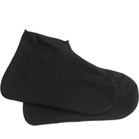 Tragbarer Silikon Schuhüberzug Wasserdicht Überschuhe wiederverwendbar Regenschutz für Schuhe für Herren Damen Kinder Regenüberschuhe (Schwarz, L (38-46))