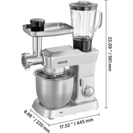 Vevor Knetmaschine Silber