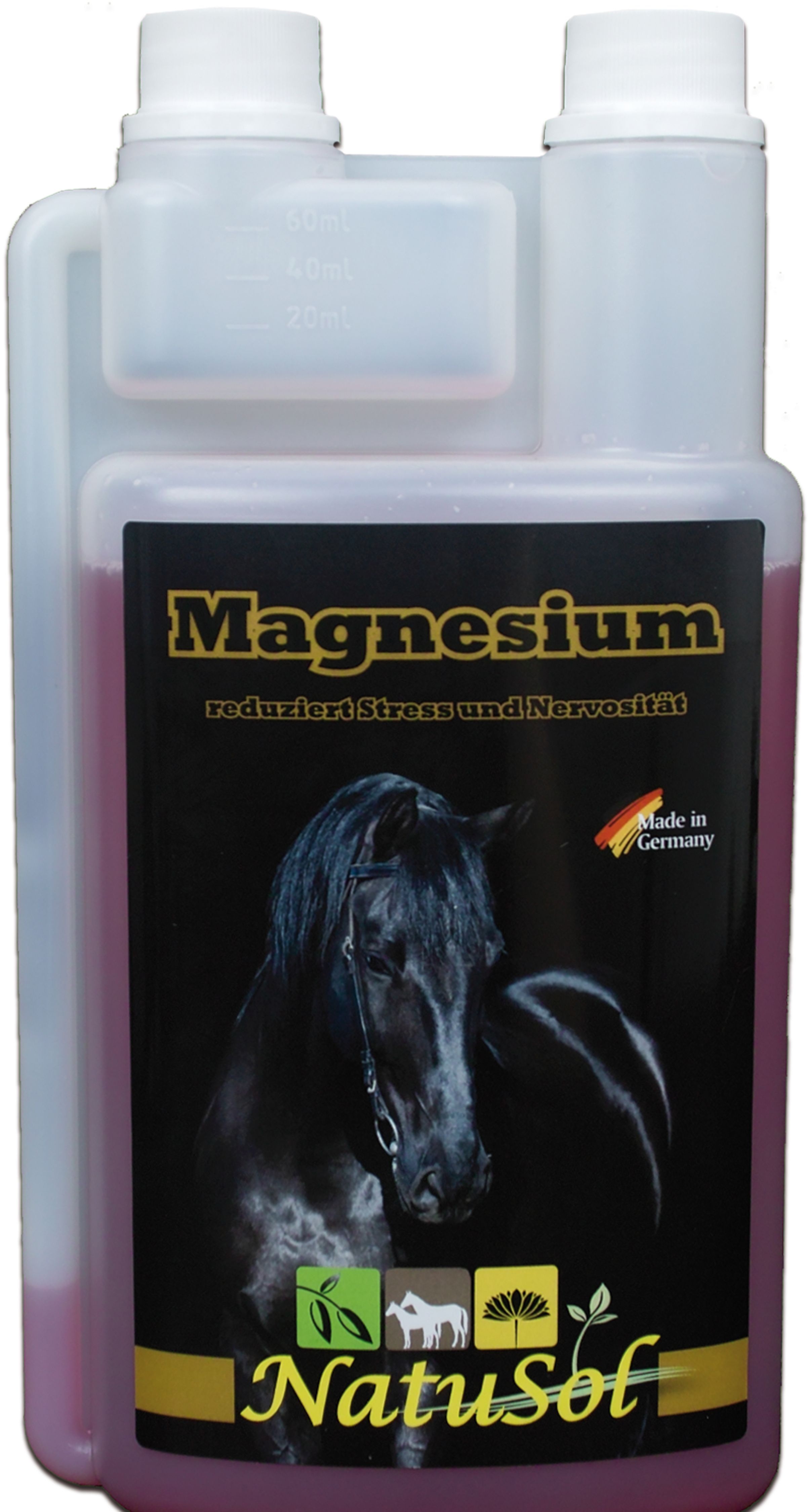 NatuSol Magnesium für Pferde -In der Ruhe liegt die Kraft- Flüssigkeit 1000 ml