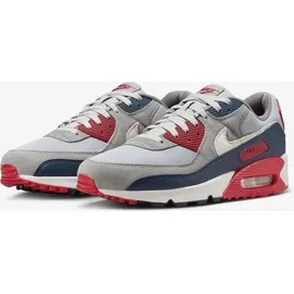 Nike Air Max 90 Herren Smoke Grey/Phantom/Armory Navy/Fire Red 42