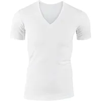 CALIDA Evolution T-Shirt Herren, enganliegend mit V-Auschnitt, seidig weiche PIMA-Baumwolle