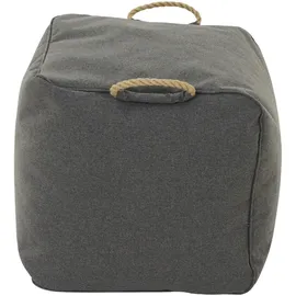 Siena Garden Sitzhocker Integral Polyester 46 x 48 x 46 cm Grau