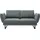 Schöner Wohnen Couch Polyester 2-Sitzer Grau