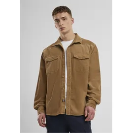 Brandit Textil Corduroy Classic Langarmhemd Camel 4XL