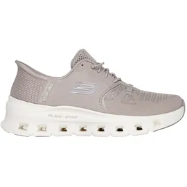 SKECHERS Glide-Step Pro Taupe Mesh/Silver Trim 38