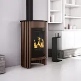 Warmluftofen Masterflamme Medie I Velvety Brown 12 kW Werkstattofen