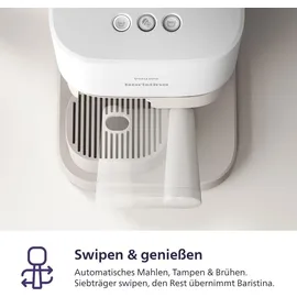Philips Baristina Espressomaschine BAR320/00 mit Bean Swap Naturweiß / Weiß
