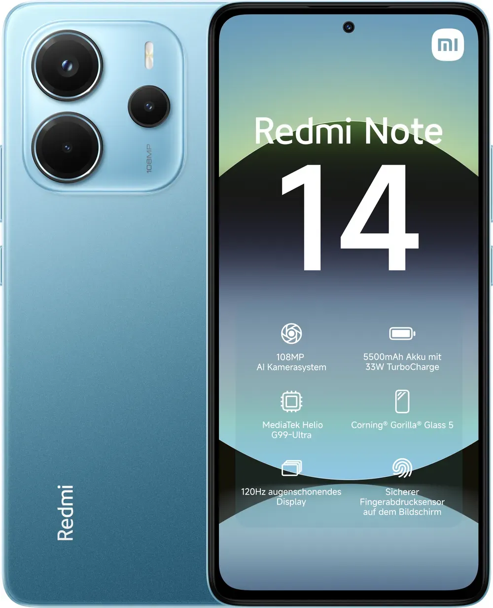 Xiaomi Redmi Note 14 4G 128GB Ocean Blue Smartphone 120Hz