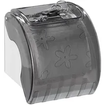 Relaxdays 4 x Toilettenpapierhalter mit Ablage Weiß,Grau