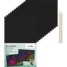 Heyda Kritz-Kratz Karten-Set 185x157 mm Regenbogen 2 St.