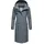 Ragwear Damen, Langer wasserdichter Parka mit Schlüsselanhänger Refutura Remake Grey Gr. 3XL - 3XL