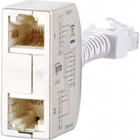 METZ CONNECT Cable sharing Adapter pnp2, Telefon/Ethernet, 2