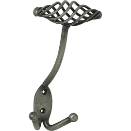 Siro Huthaken Cage Breite 90 mm, Höhe 160 mm, Stahl altzinn antik