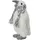 Kaemingk Decoris Dekofigur Pinguin 19 x 12 cm weiß-grau