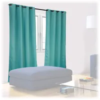 Relaxdays Vorhänge, 2er Set, HB 245x135 cm, Blickdicht, lichtundurchlässig,