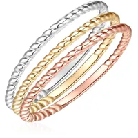 Glanzstücke München Ring Sterling Silber in silber/gelbgold/roségold | Gr.: 52