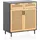 Wohnling Sideboard 80 x 86,5 x 40 cm Schwarz