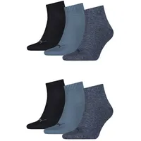 Puma Quarter Socken 6-Pack denim 2.0 - 39-42