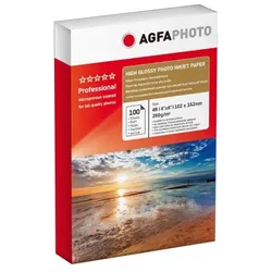 AgfaPhoto AP260100A6 Fotopapier Weiß Hoch-Glanz