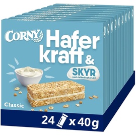 Corny Haferriegel Corny Haferkraft Skyr Classic, ohne Zuckerzusatz, 24x40g