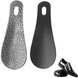 Shoe Horn with Holes, 2er Pack SchuhlöFfel Klein Metall,10m Mini Schuhanzieher Stabil,Reise SchuhlöFfel Kurz, for Travel for Pregnant Women Elderly People