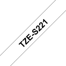 Brother TZe-S221 schwarz auf weiß 0,9cm x 8m