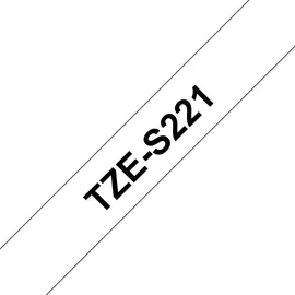 Brother TZe-S221 schwarz auf weiß 0,9cm x 8m
