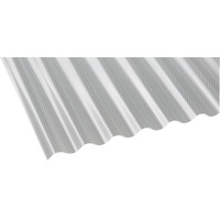 Profilplatte Sinus Wabe 76/18 250 x 104,5 cm transparent