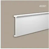 PROFHOME DECOR Friesleiste 200 x 4,2 x 19,8 cm weiß