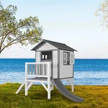 Axi Spielhaus Lodge XL Holz Grau