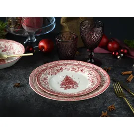 CreaTable CreaTable, Geschirrset, Tannenbaum (12 Stück)