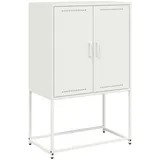 vidaXL Highboard Weiß 68,5x38,5x107 cm Stahl