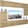 Belini Wohnwand Wohnzimmer-set Vollausstattung Moderne Schrankwand mit Led-beleuchtung Anbauwand Tv-schrank Sonoma Eiche