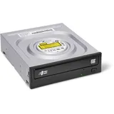 Hitachi Hitachi-LG GH24 Internal DVD Drive, DVD-RW CD-RW ROM Rewriter for Laptop/Desktop PC, Windows 10 Compatible, M-Disc Support, 24x Write Speed (Software Included) - Black