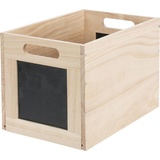 Hti-Living HTI-Living, Aufbewahrungsbox, Aufbewahrungsbox mit Tafel, Holz (30 x 20 x 20 cm)
