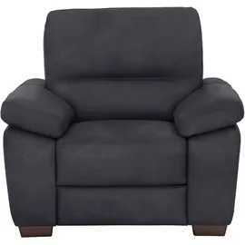 Calia Italia Sessel Gaia Luxus-Microfaser Ginevra 100 x 92 x 94 cm schwarz
