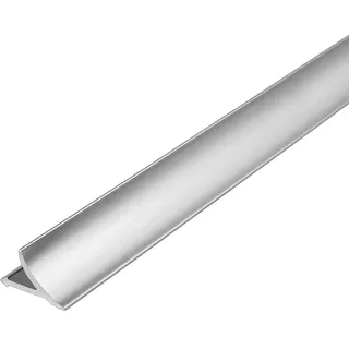Wandanschlussprofil aus Aluminium silber matt (8 mm, 250 cm)