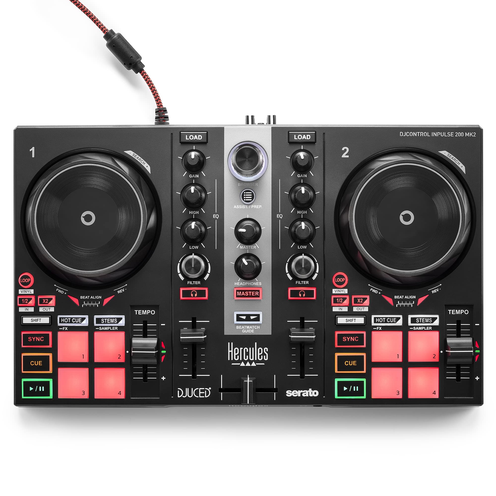 Hercules DJControl Inpulse 200 MK2 – Idealer DJ-Controller zum Erlernen des Mixens