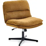 hjh living Sessel Criss-Cross 20 Polyester 20 x 0 x 0 cm Braun mit Rollen