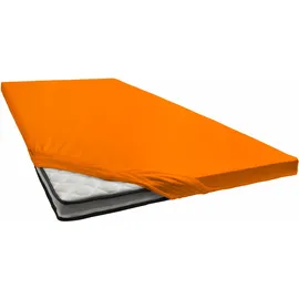bellana Spannbettlaken Jersey-Elasthan 90 x 200 - 140 x 200 - 180 x 200 cm orange
