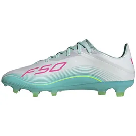 adidas F50 Messi Pro FG Naturrasen Herren Cloud White/Lucid Pink/Flash Aqua 48