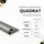tktrading24 10x Quadrat-Profil Edelstahlschiene Fliesenprofil Fliesenschiene L250cm 8mm gebürstet