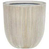 Beliani Chios Ø 31 x 33 cm Beige/Weiß