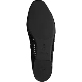 TAMARIS Ballerina (DURCHBROCHEN) für Damen, schwarz, 39 EU