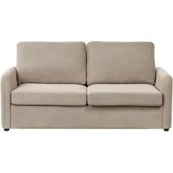 Schlafsofa BENNAS Taupe Stoff